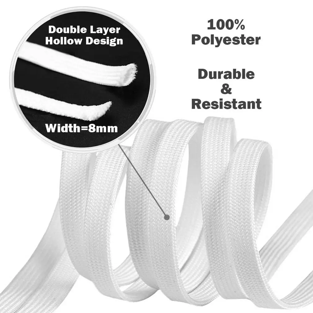 

6 Pairs Flat Popular Sports Shoes Laces Casual Canvas Polyester Shoelaces Classic laces Unisex Shoestrings hiking boots men shoe
