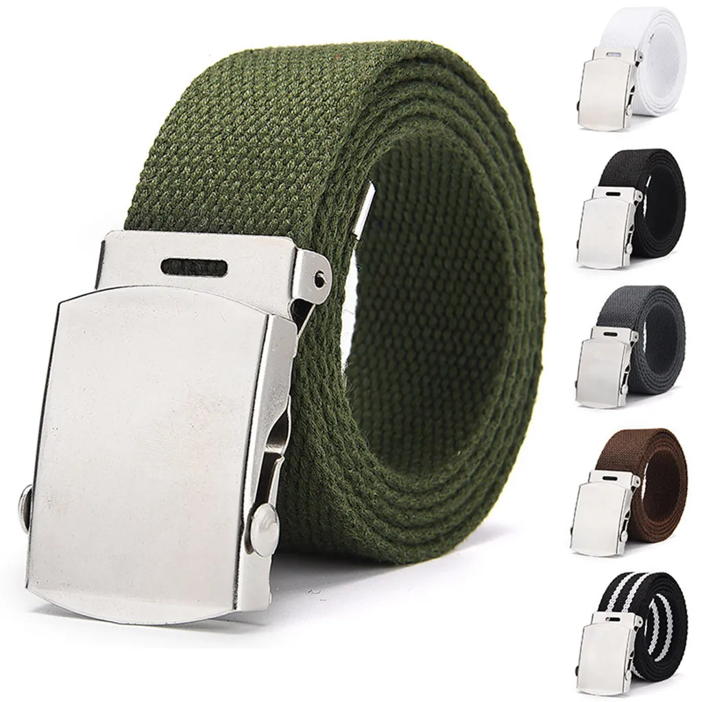 

Fashion Belts Unisex Tactical Military Canvas Belt Military Men's Women's Outdoor Training Belt Ceinture Homme