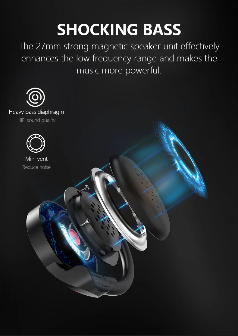 Новые Mitvaz S21(обновленная версия A6) Bluetooth 5,0 спортивные наушники для бега портативные беспроводные наушники