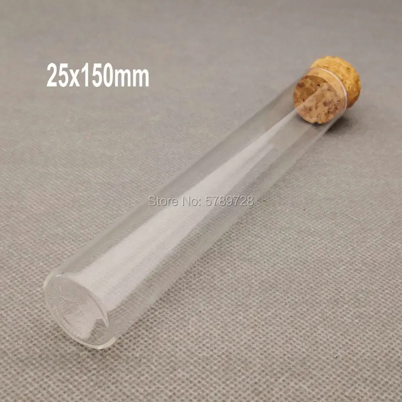 Наружный диаметр 25 мм тестовая трубка с плоским дном и пробкой лабораторный