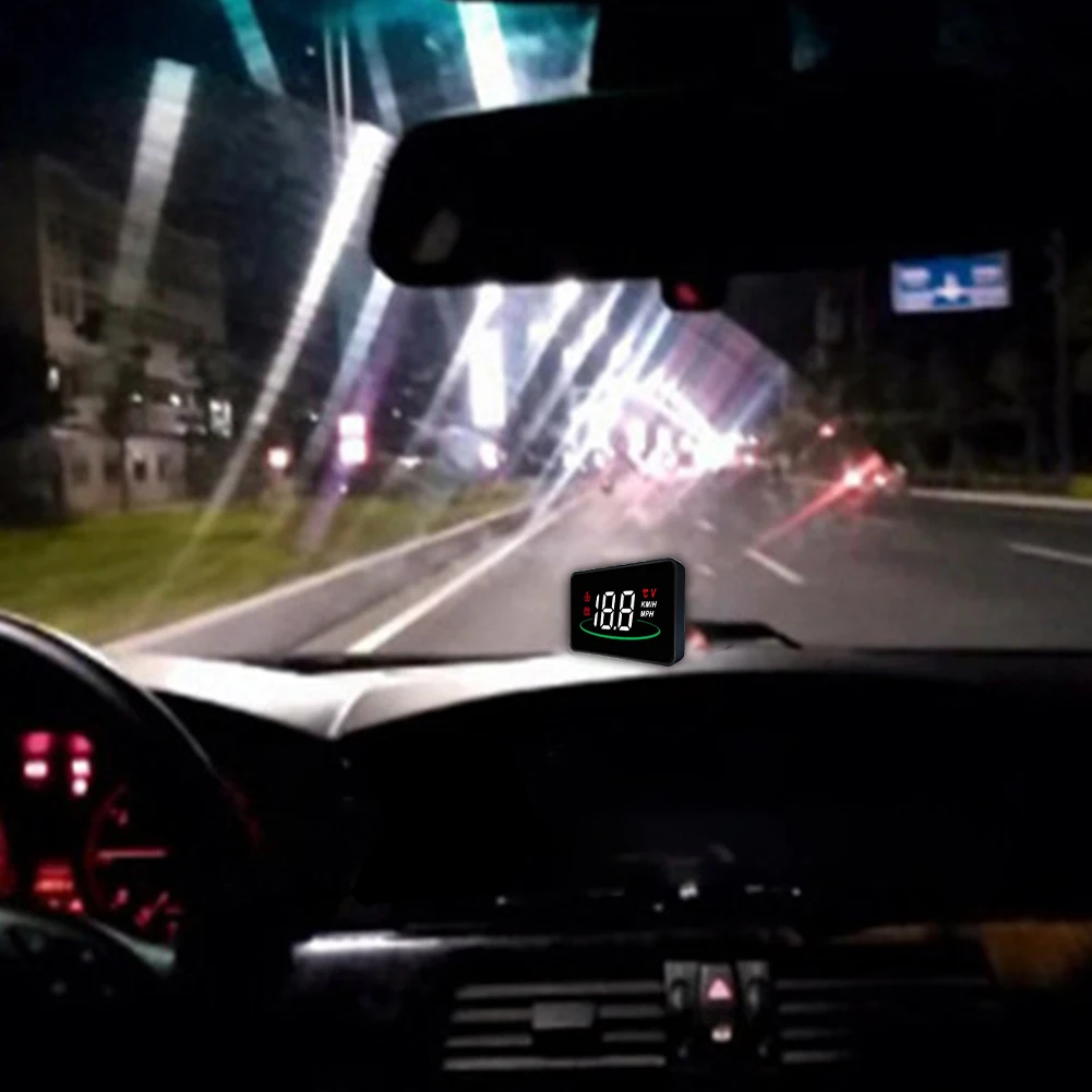 

Car Hud Head-Up Displays High Definition Speedometer Auto Diagnostic Tool Obd Fault Codes To Eliminate Overspeed Fault Alarms