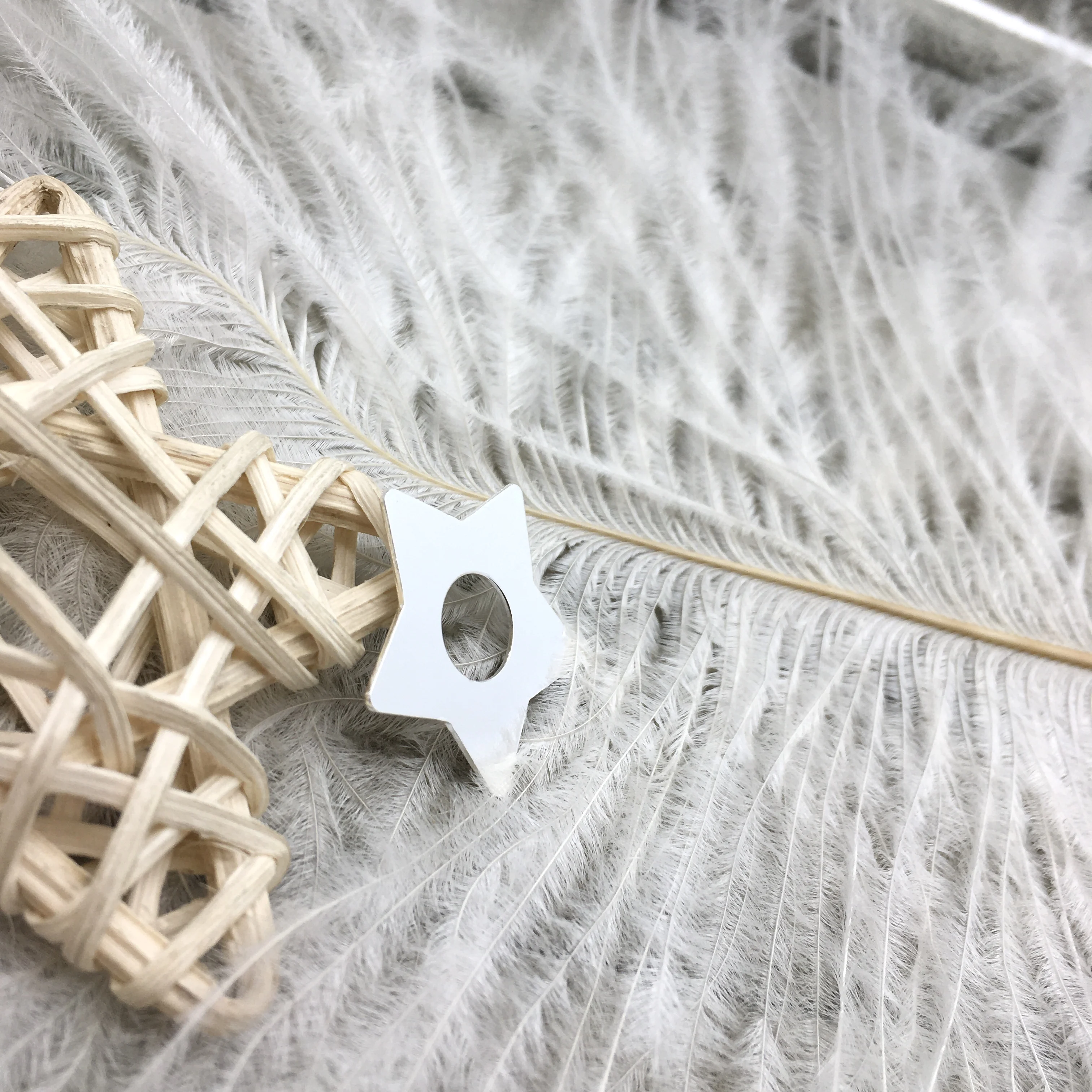 

1:1 925 Sterling Silver Custom Hollow Design Star Personality Pendant