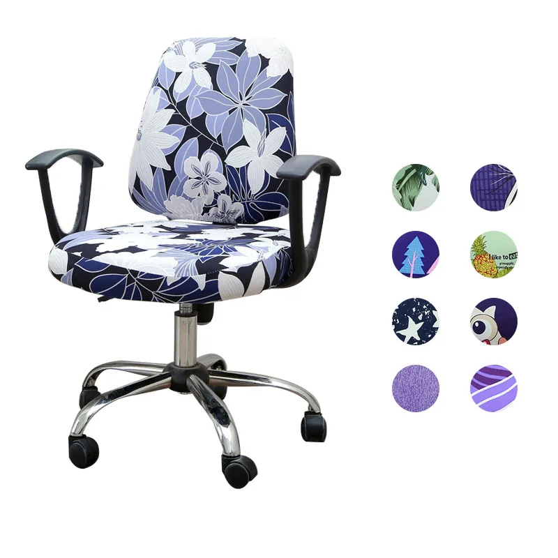 

Чехол на компьютерное сиденье Meijuner 2020, универсальный, спандекс, с разрезами в виде цветов, Противопылевой, однотонный