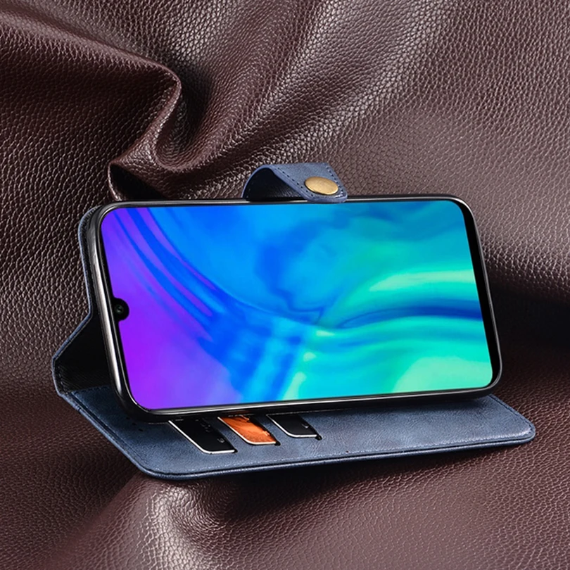 wallet book case for Huawei Honor 10i leather back cover Anti-knock bumper phone on 10i/HRY-LX1T funda | Мобильные телефоны и