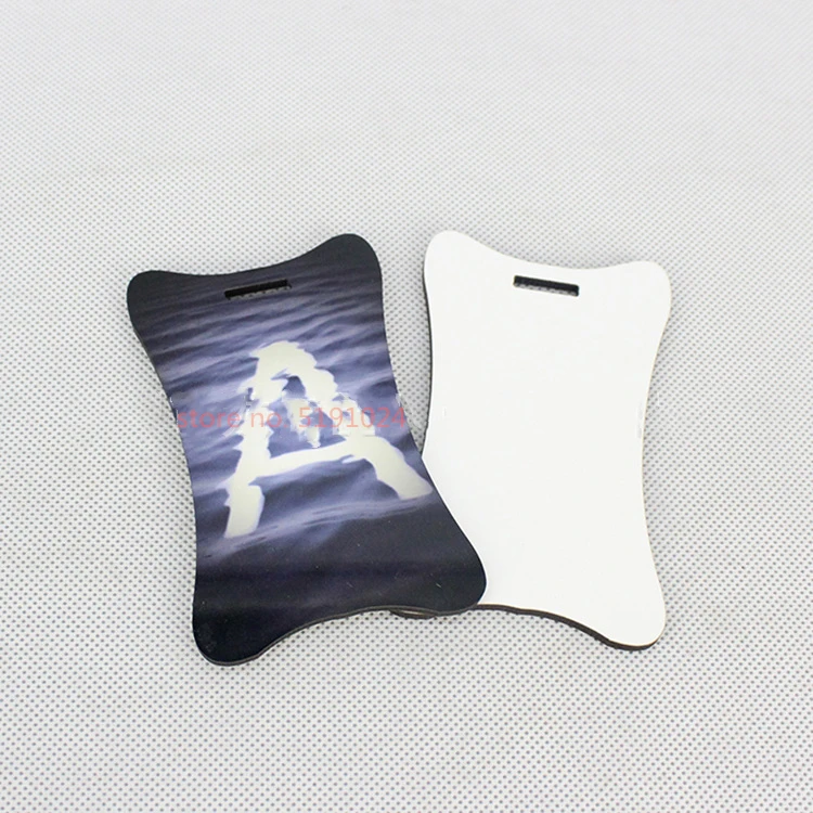 20 шт./лот сублимационные ДВП деревянные бирки для багажа с дырочным отверстием