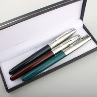 1 pcsset jinhao classic style metal fountain pen high quality 0 38mm inking pens for writing school stationery