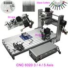 USB-фрезерный станок с ЧПУ 6020, 400 Вт, 5 осей, 3 оси, 4 оси, Гравировальный деревообрабатывающий станок с ЧПУ, 220 В, 110 В