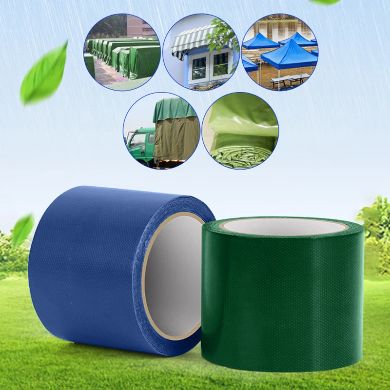 

PVC Oil Cloth Tarpaulin Repair Tape Strong Canvas Truck Sunshade Oxford Cloth Tent Sun-Proof Cold-Proof Strong Adhesive Repair
