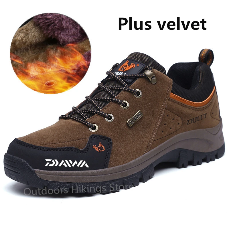 

Daiwa Men's Autumn Winter Fishing Shoes Fashion Anti-skid Plus Velvet Outdoor Camping Sport Running Quality Shoes Fishing Shoes