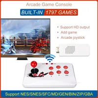 arcade video game console with wireless game controller hd output handheld game player built in 1797 games tv mini game console