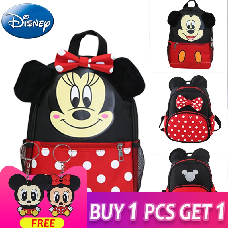 Дисней 2019 Детский рюкзак для девочек и мальчиков школьная сумка с Микки Минни