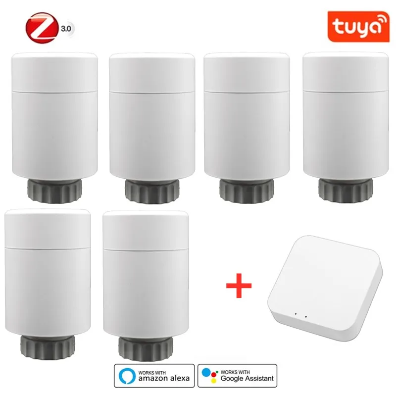 

Tuya Smart Radiator Actuator Programmable Thermostatic Radiator Valve Temperature Controller Gateway Setup With Alexa ZigBee3.0