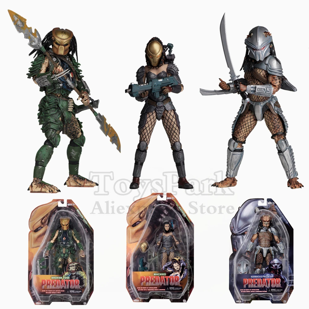 Оригинальный NECA серии 18 сет инопланетяне и хищники 7 &quotфигурку AVP сломанный