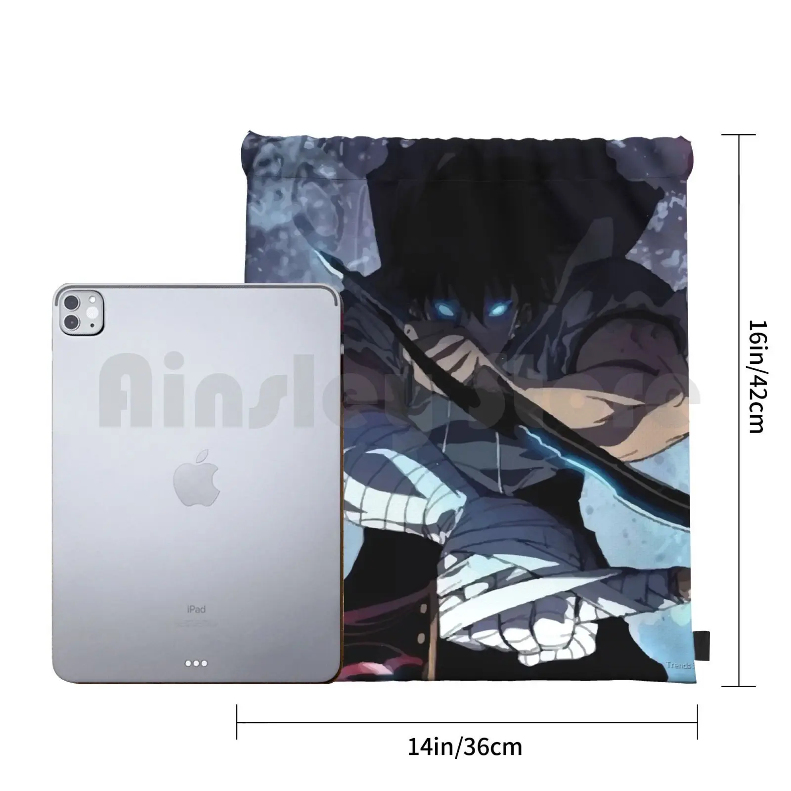 Рюкзак Igris сумка на шнурке спортивная для верховой езды скалолазания Sung Jin Woo Manga