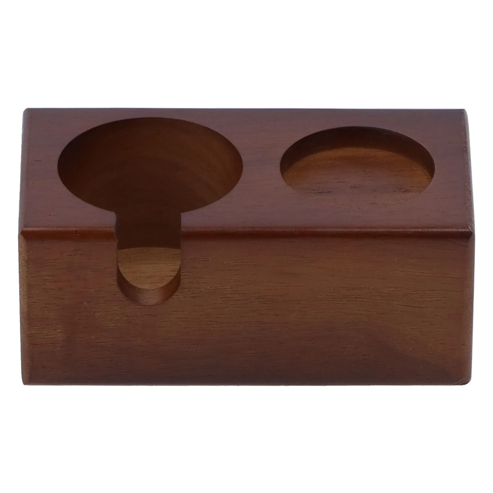 

2-Slots Wood Coffee Portafilter Holder Coffee Tamper Holder Accessories for Home Bar Use Coffee Coffee Make Machine Parts