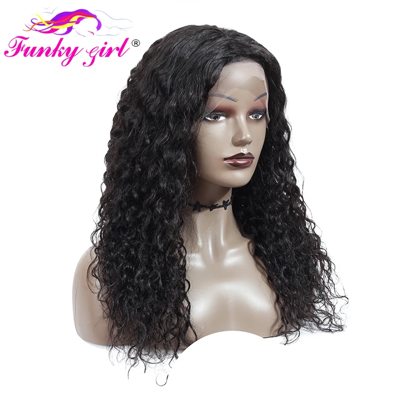 Funky Girl парики из натуральных волос на кружеве для черных женщин бразильский