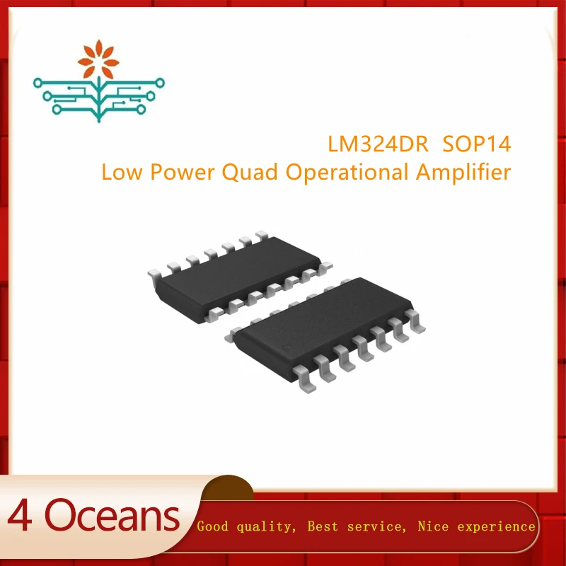 [Бесплатная доставка] 200 шт. LM324DR LM324D LM324 SOP14 новый четырехъядерный усилитель