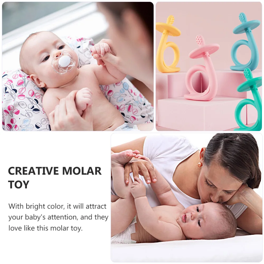 

2pcs Infant Silicone Baby Molar Teeth Soother Baby Teeth Grinding Toys