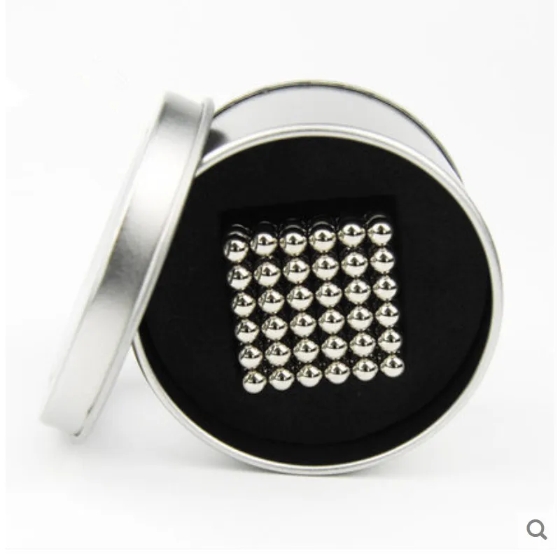 Новинка, 5 мм, 216 шт., магнитный магический куб, Bucky Puzzle Magcube, блоки, Neo Cube Balling с металлической коробкой