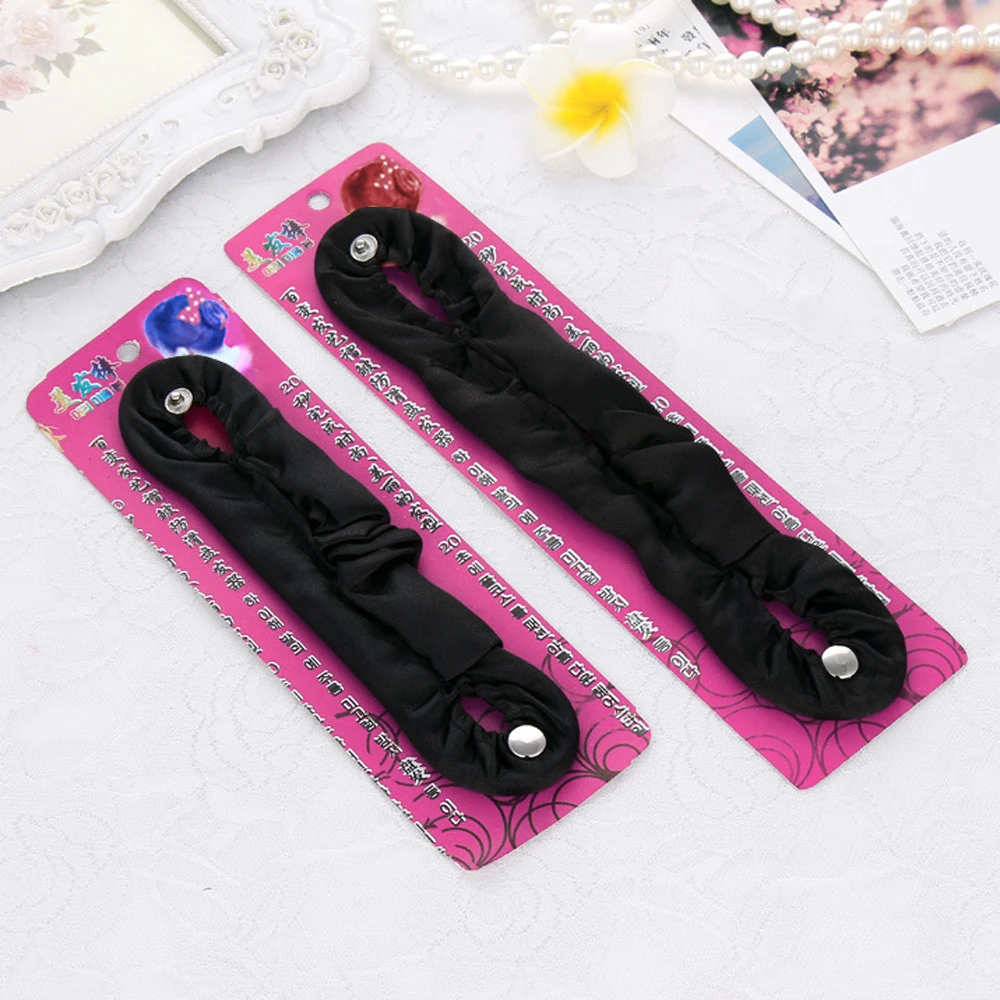 2 Волшебные сделай сам для девушек Шелковый пончик волос устройство пучка