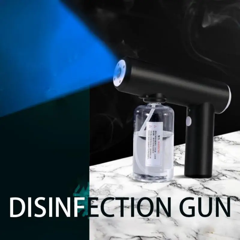 

250ML Nano Atomization Fogger Machine Blue Light Nano Battery Disinfection Gun Hair Nanos Steam Spray Guns Household Sprayers