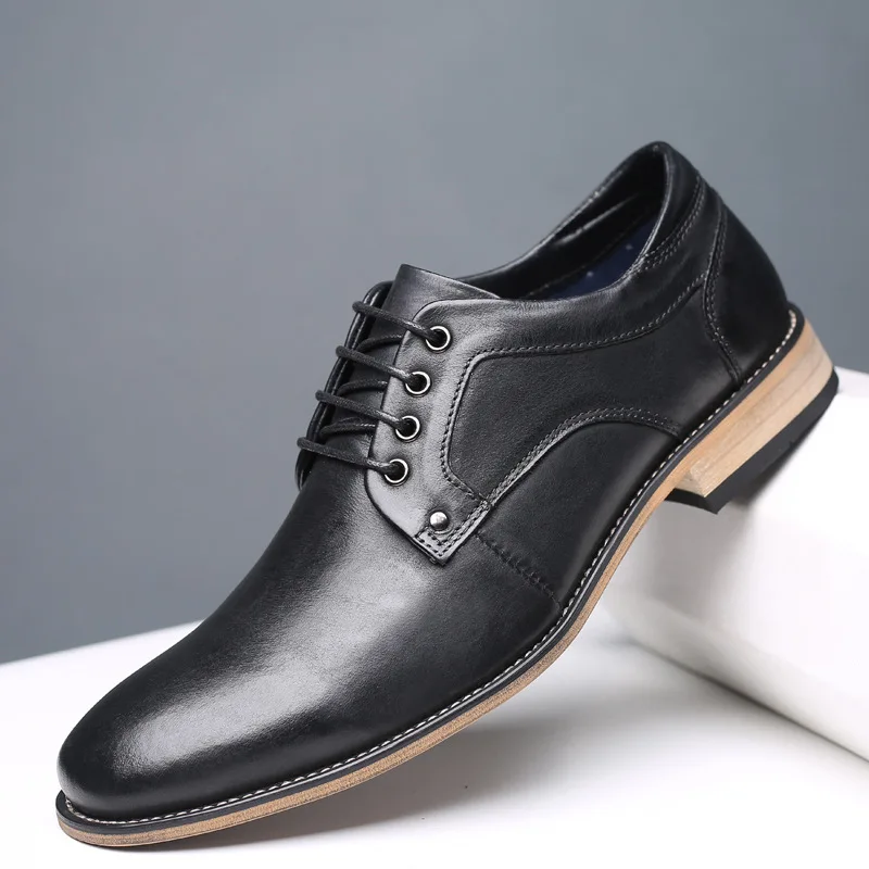 

Men's Business Leather Shoes Summer Formal Wedding Men Dress Shoes Outdoor Retro Moccasin Homme Male Oxford Shoes 8-13