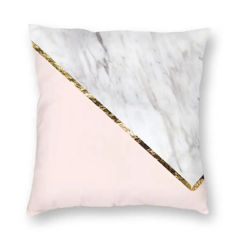 

Nordic Style Marble Blush Geo Cushion Cover 3D Printing Square Throw Pillow Case For Car Custom Pillowcase Home Decoration 40x40