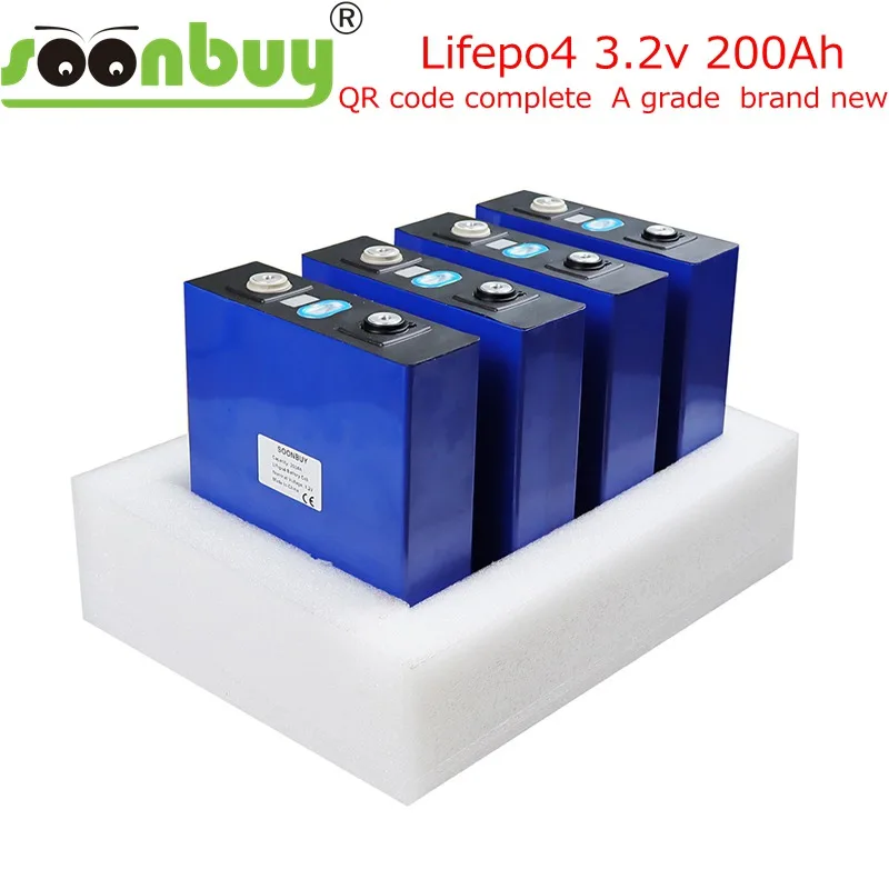 2021Lifepo4 3.2v200ah новая lifepo4 перезаряжаемая батарея подходит для солнечной батареи 12В