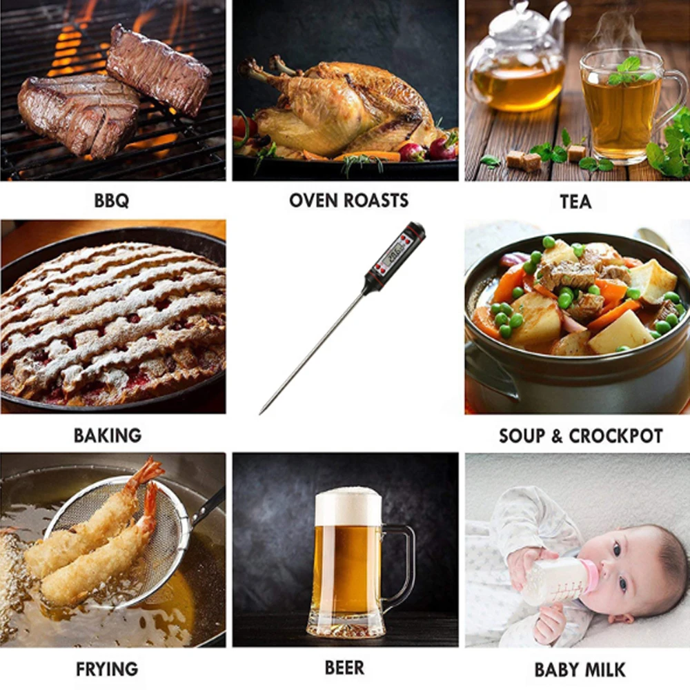 Кухонные принадлежности отображение температуры пищи термометр для мяса