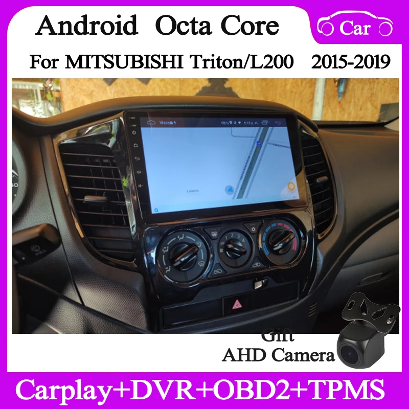 

9" 4+128G Android10 Car multimedia player for Mitsubishi Triton L200 2015-2020 MT gps navi audio stereo headunit wifi Carplay