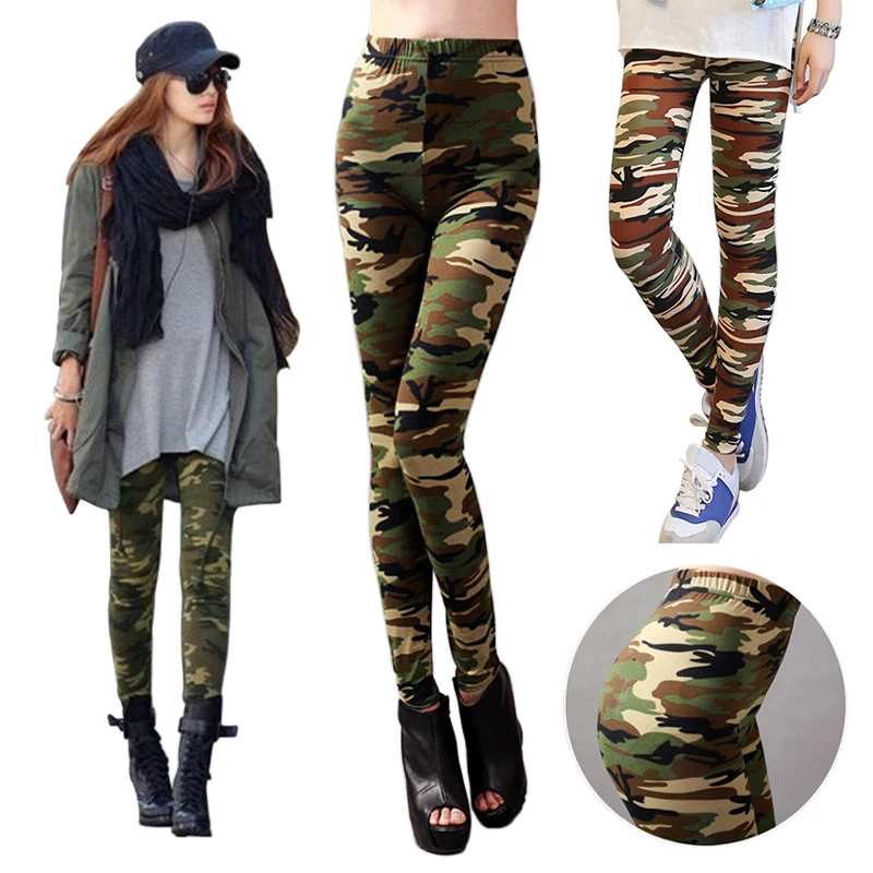 Женские камуфляжные Леггинсы с принтом бесшовные спортивные для фитнеса узкие