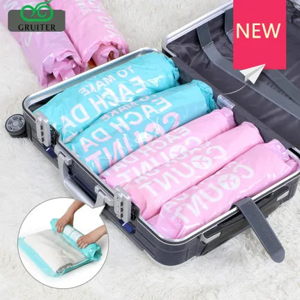 

Вакуумные мешки для одежды, носков, сжатые мешочки для хранения, Домашний Органайзер, складной тканевый Органайзер, плотно закрывающийся до...