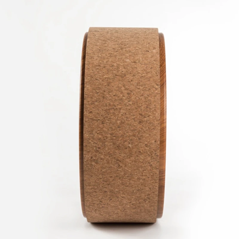 Колесо для йоги опорное колесо массажное спины Пилатес круг пробковое дерево