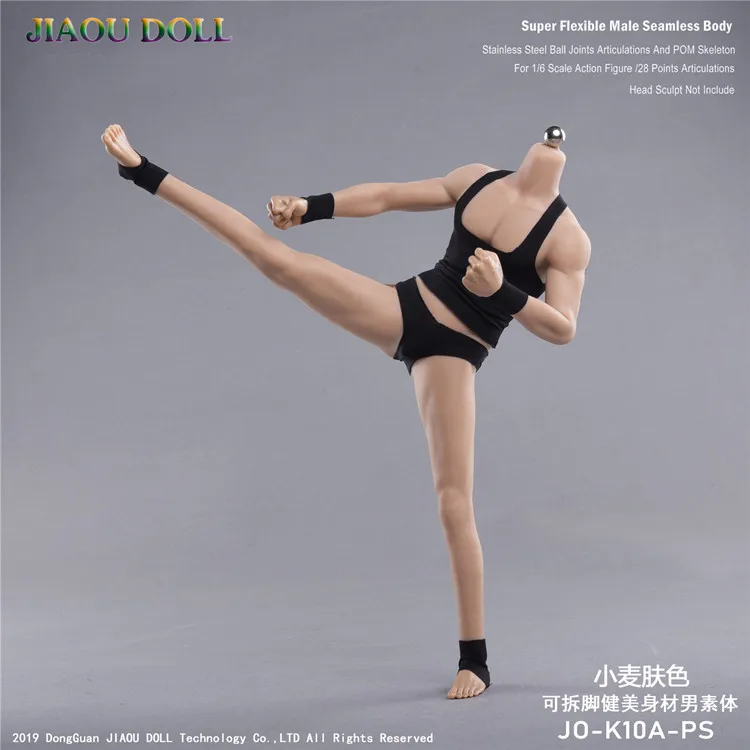 

JIAOU Lan headless JO-K10A new bodybuilding and feet removal male body painting human body 1/6 coated body