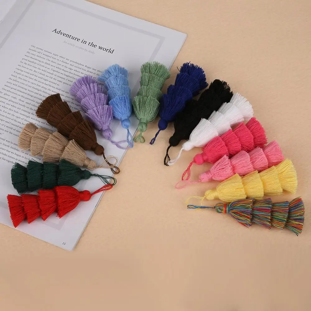 3 шт. 2 + 8 см кисточки хлопковые шелковые для занавесок сделай сам отделка бахромой