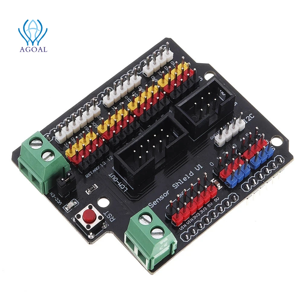 Плата расширения IO щит датчика ввода вывода для UNO R3 Geekcreit электрического