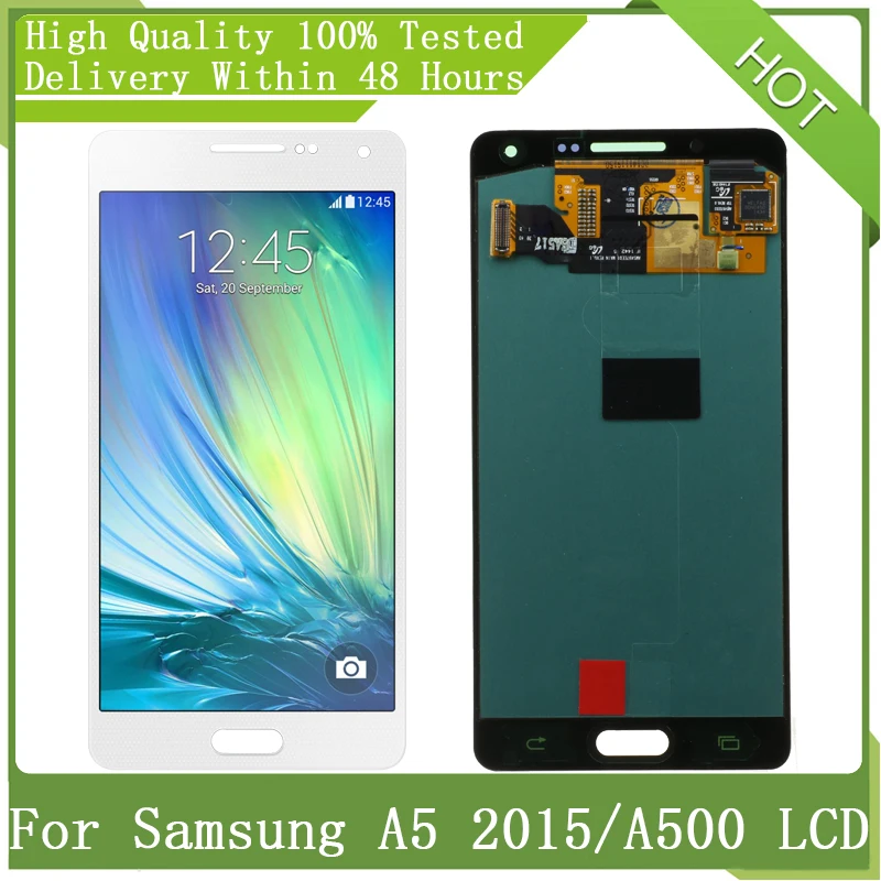 5 0 ''Супер AMOLED для SAMSUNG GALAXY A5 2015 A500FU A500 A500F A500M ЖК дисплей сенсорный экран
