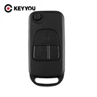 Складной автомобильный чехол KEYYOU, 5 шт., чехол для дистанционного ключа с 3 кнопками для Mercedes Benz ML C CL S SL SEL, бесплатная доставка