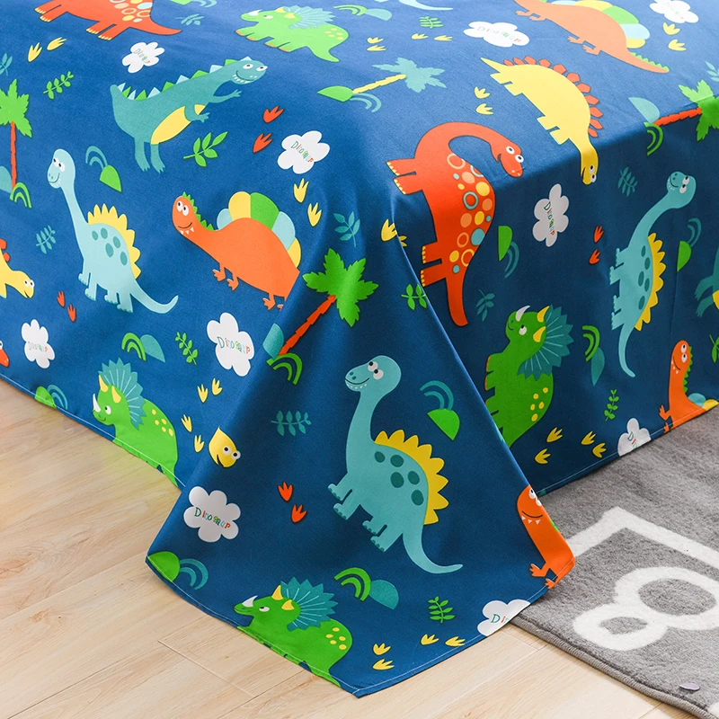 Комплект постельного белья с динозавром семейный роскошный классический