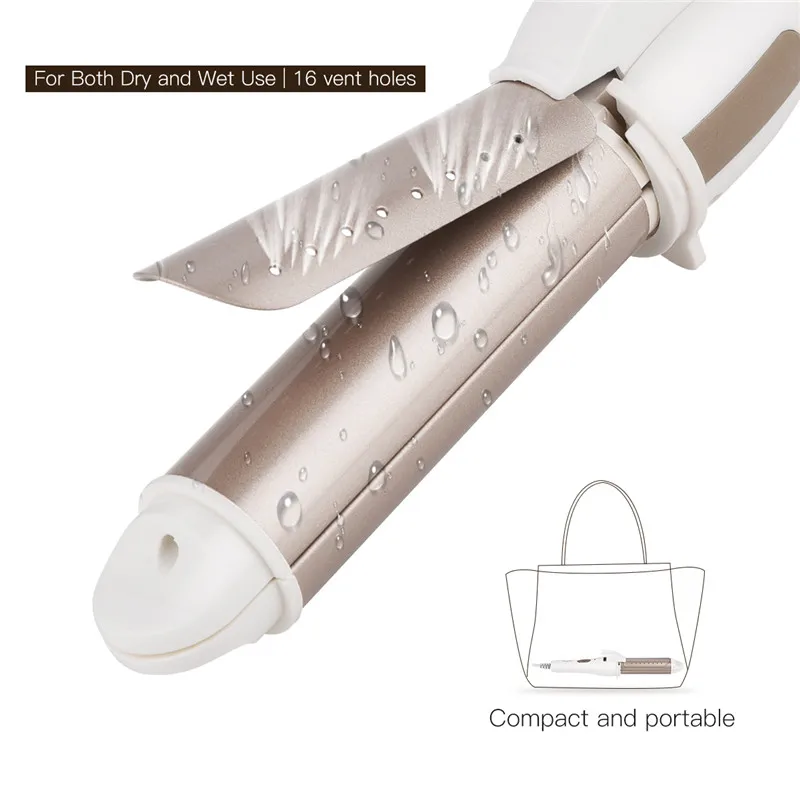 

2 In 1 Hair Straightener Curler Portable Plate Plat Roller Irons Professional Hair Straightening Curling Corrugated Curl Tools50