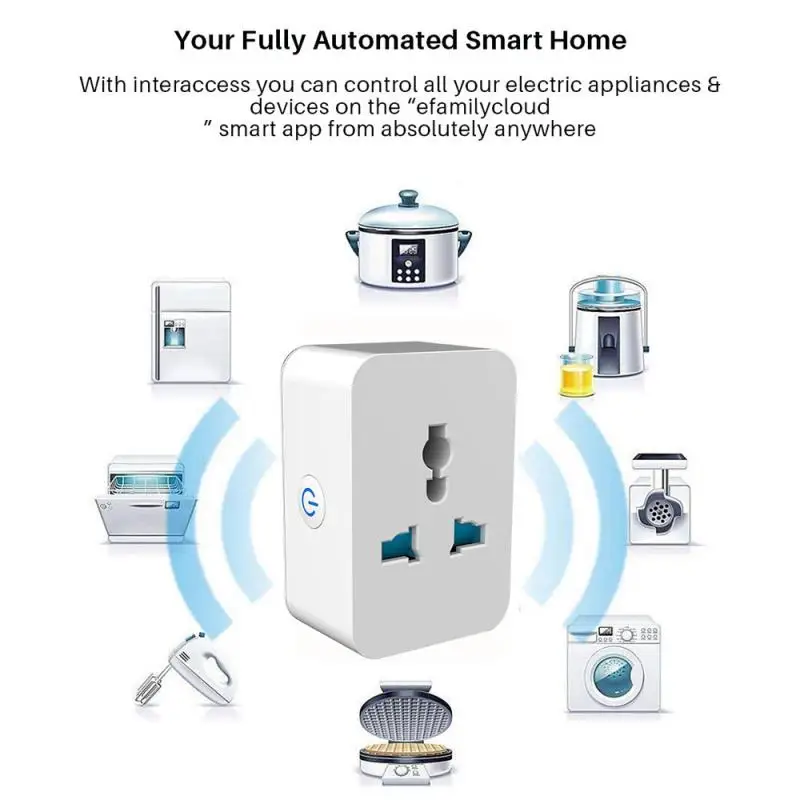 

NEW Smart Wifi Bluetooth Universal Socket Multi-function Conversion Socket 10/15A Wifi Switch Work With Amazon Alexa Google Home