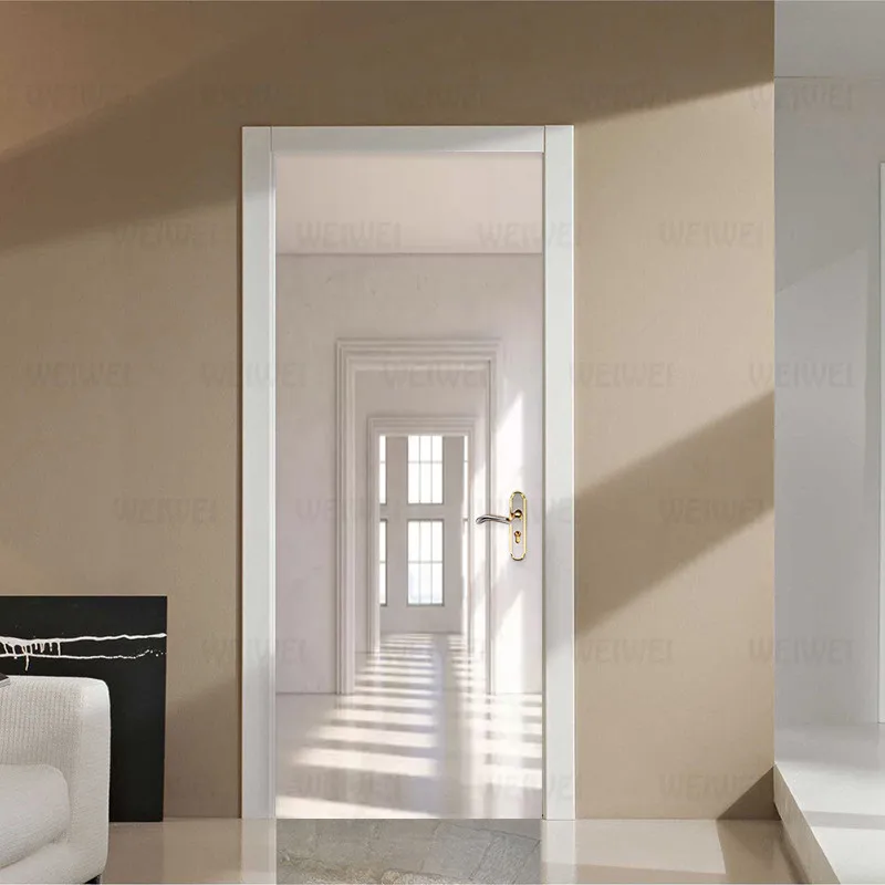 Современная простая наклейка на дверь в космосе фрески обои 3D креативные