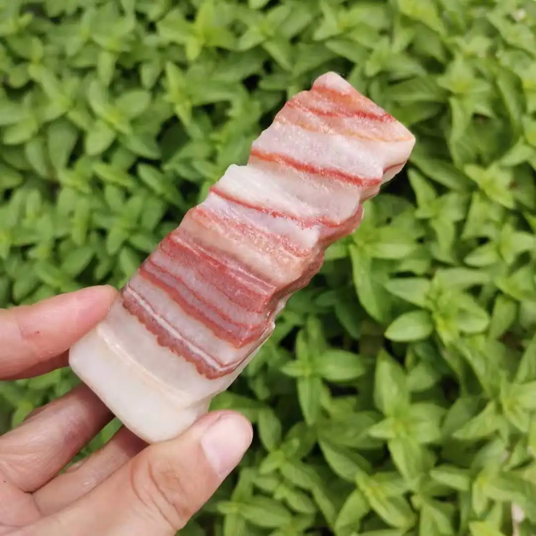 Натуральный мясный камень минеральный образец бекона для сбора|Камни| |