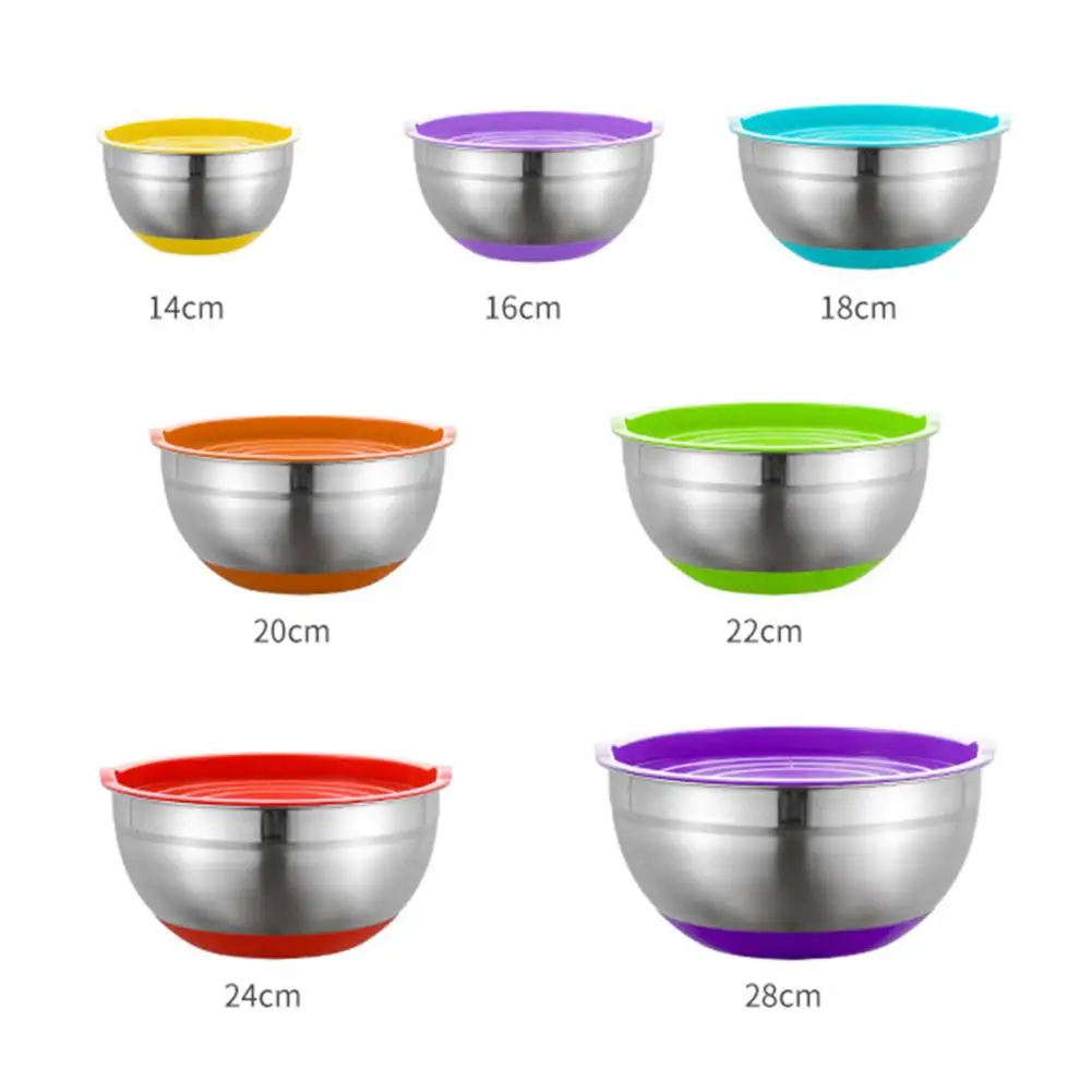 

Mixing Bowl Eco-friendly Rust-proof Stainless Steel Mirror Finish Stirring Bowl for Kitchen Stainless steel salad bowl