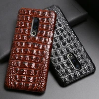 genuine leather phone case for meizu 16th plus 16 16x 17 pro 7 plus x8 cases luruxy cowhide crocodile back texture back cover