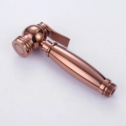 classic high quality rose golden nickel brushed copper brass wall mounted bidet set high pressure spray gun for bathroom free global shipping