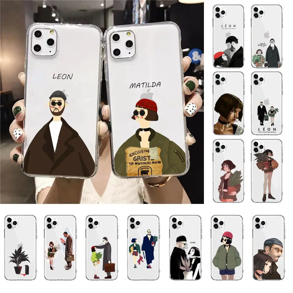 Leon Matilda Натали Портман фильм плакат чехол для телефона iphone 12 XR 11 Pro Max XS MAX 8 7 6 6S Plus X 5