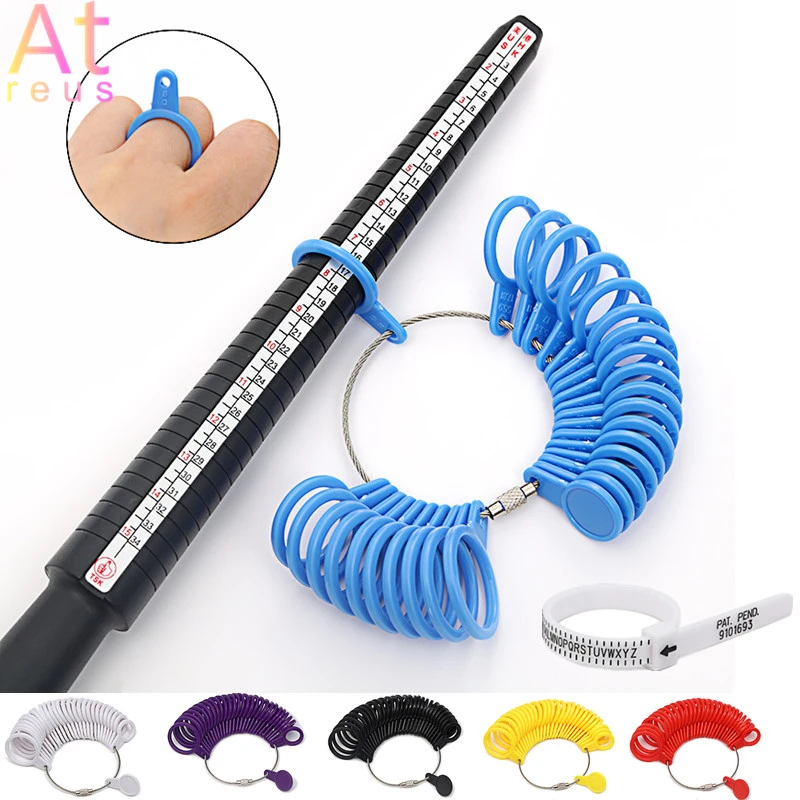 

Professional Jewelry Tools Ring Mandrel Stick Finger Gauge Ring Sizer Measuring UK/US/HK/JP Size For DIY Jewelry Size Tool Sets