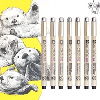 pigma multicolor color micron pen set drawing multiliner waterproof brush pen 005 01 02 03 04 05 08 1 0 2 0 3 0 art markers