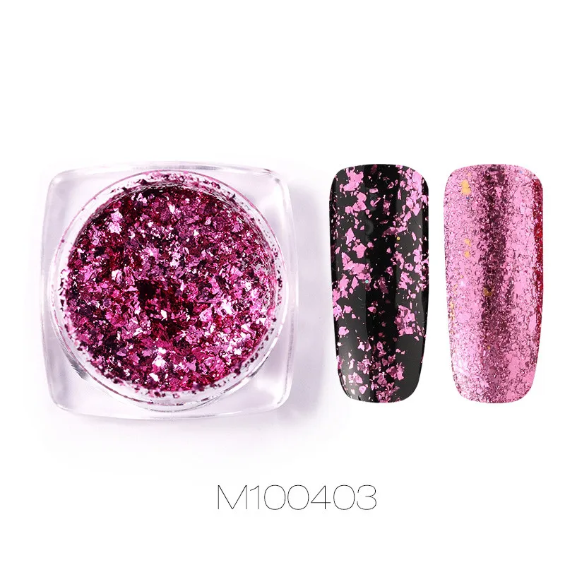 M100403 ROSALIND ногтей Блеск Искусство пигмент порошок гель лак зеркало Маникюр Блестки для ногтей УФ хром голографические украшения ногтей - Цвет: M100403